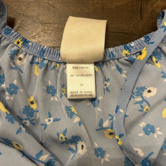 Girls Size 10 Kohls Blue Flower Dress - Picture 3 of 3